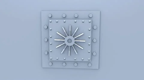 Opening of Safe Stock Footage 11058007