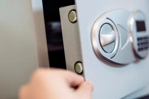 Opening of a safe Stock Photos