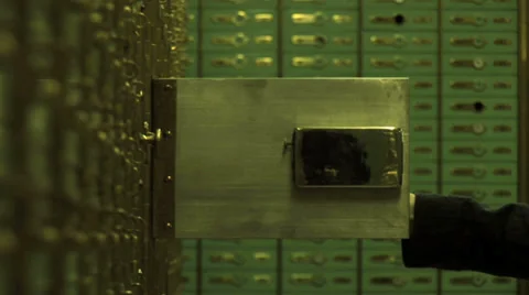 Opening save. locker room. savings safety. withdraw money cash Stock Footage 37272340