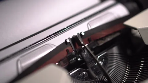 Opening Scene, Typing on Vintage Typewriter, Writing TV or Movie Script, Stock Footage 257671843