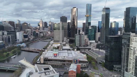 Opening shot over the city Video stock 317714741