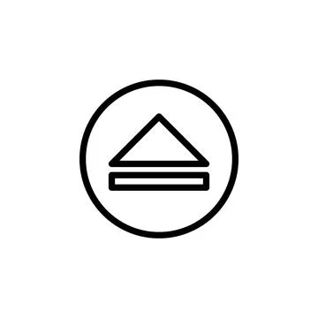 Opening sign in a circle icon. Element of minimalistic icons for mobile concept Stock Illustration