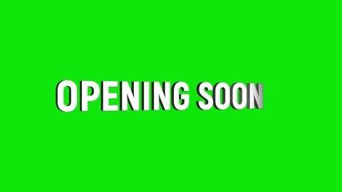 Opening soon 3d text animation with horizontally word rotating effect. seam.. Stock Footage 313775222