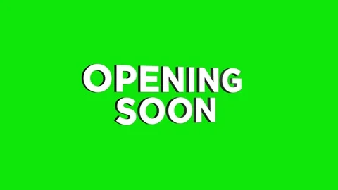 Opening soon 3d text animation with horizontally word rotating effect. seam.. Stock Footage 313775455