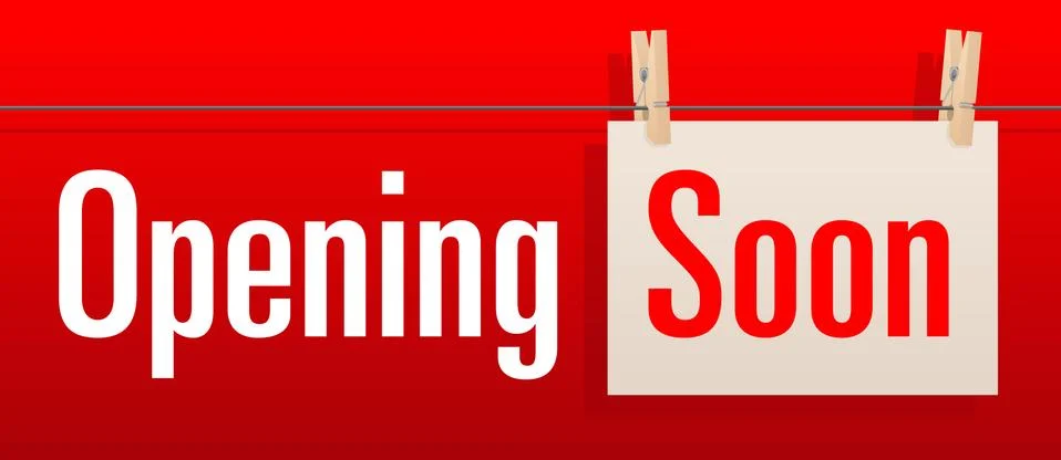 Opening soon Stock Illustration