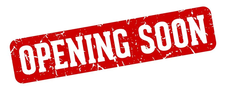 Opening soon rectangular sign. opening soon stamp Stock Illustration