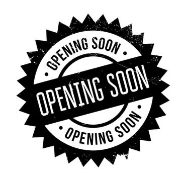 Opening soon stamp Stock Illustration