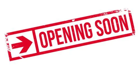 Opening soon stamp Stock Illustration