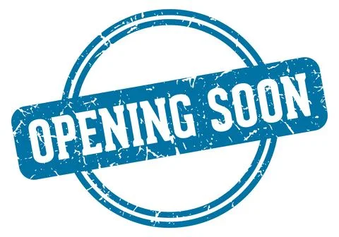 Opening soon stamp Stock Illustration