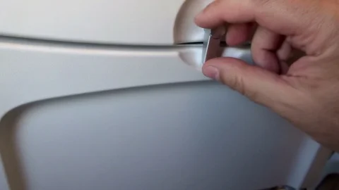 Opening of the table in the cabin Stock Footage 95567076