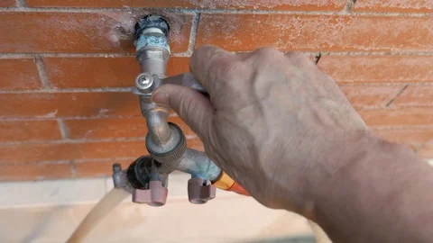 Opening the tap Stock Footage 108773451