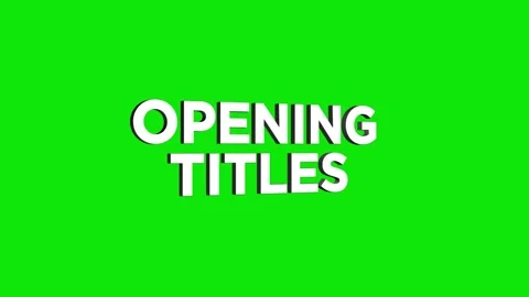 Opening titles 3d text animation with horizontally word rotating effect. se.. Video stock 313775218