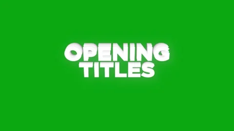 Opening titles text animation with vertically word rotating style effect Stock Footage 313526474