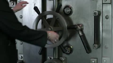 Opening Vault Stock Footage 22793643