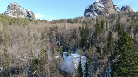 Opening view of the cliffs Video stock 149873590