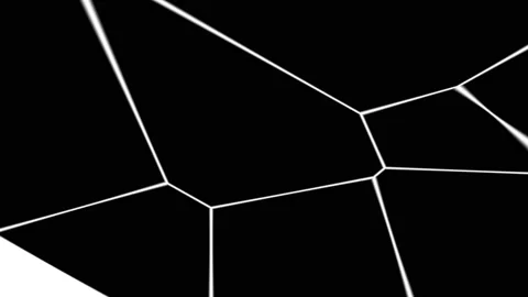 Opening Voronoi Cells Transition Stock Footage 139738353