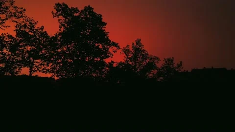 Opening windows to enjoy a beautiful sunset. Video stock 133501518