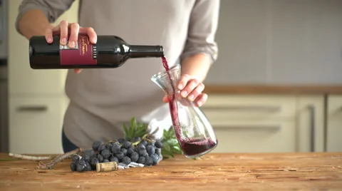 Opening Wine Video stock 68978371