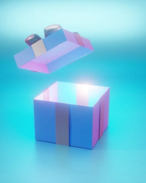 Opening winter gift box	 Stock Footage 320565215