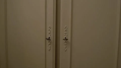 Openning door of wardrobe Stock Footage 51066520