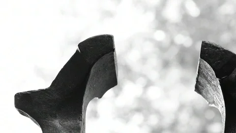 Opens and closes the vise, bottom view Stock Footage 116600016