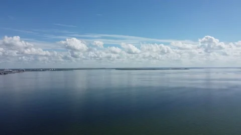 OpenWater ExtraWide PanRight Raw 4K Stock Footage 260019527