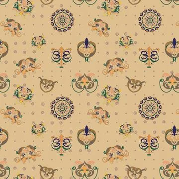 Openwork elements in the pattern for presentations, websites, prints, remin.. Stock Photos