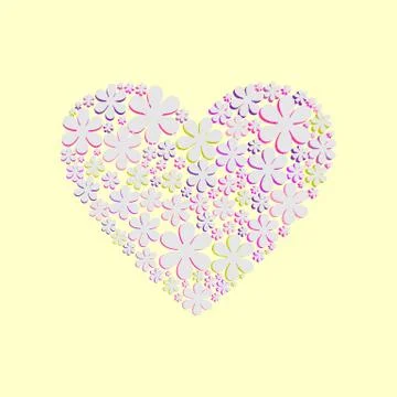 Openwork heart Stock Illustration