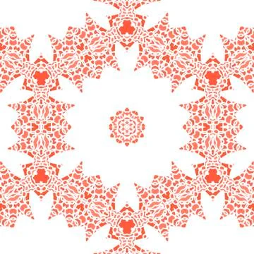 Openwork lace pattern seamless red Stock Illustration