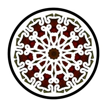 Openwork lace pattern seamless red Illustrazione stock