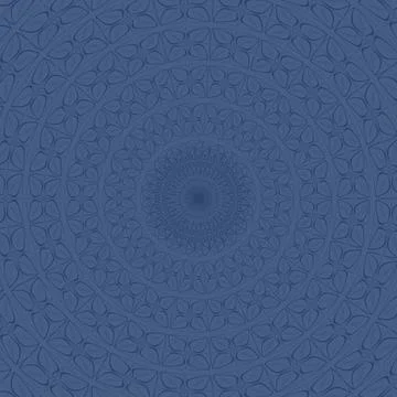Openwork pattern in a circle of thin black elements. Illustrazione stock