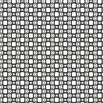 Openwork seamless black and white pattern. Stock Illustration
