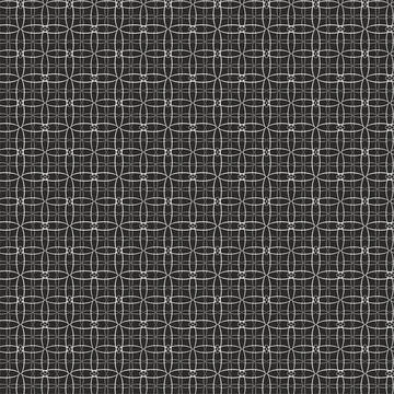 Openwork seamless black and white pattern. Stock Illustration
