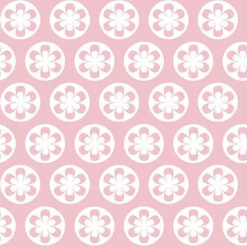 Openwork seamless pattern with abstract flowers. Stock Illustration