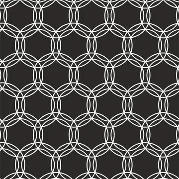 Openwork seamless pattern with circles. Stock Illustration