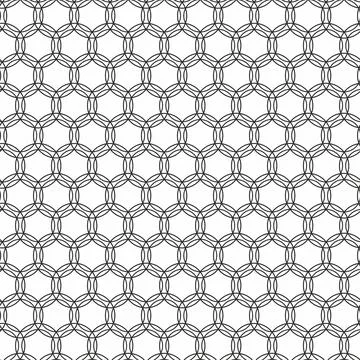 Openwork seamless pattern with circles. Stock Illustration