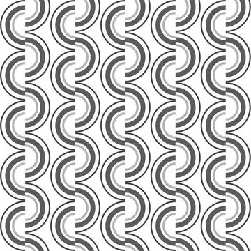 Openwork seamless pattern with curls. Stock Illustration