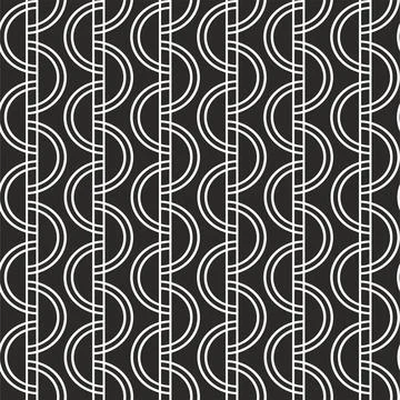 Openwork seamless pattern with curls. Stock Illustration