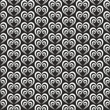 Openwork seamless pattern with curls. Stock Illustration