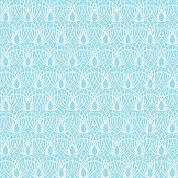 Openwork seamless pattern with curls. Stock Illustration