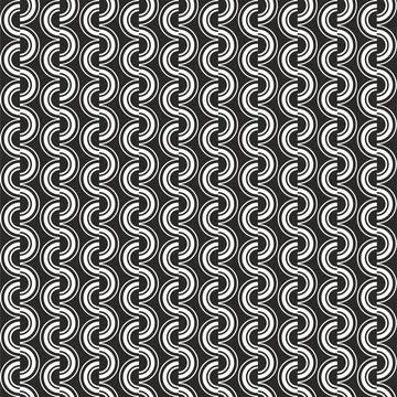 Openwork seamless pattern with curls. Stock Illustration