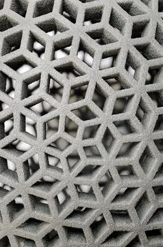 Openwork three-dimensional lattice Stock Photos