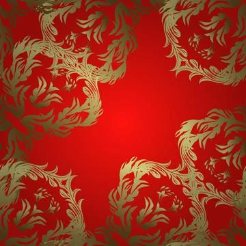Openwork weaving delicate, nice background. Oriental style arabesques. Brilliant Stock Illustration