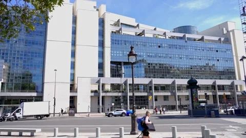 Opera Bastille in Paris at Bastille Square - CITY OF PARIS, FRANCE - SEPTEMBER Stock Footage 250131604