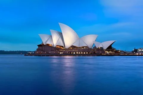 Opera &amp; Blue Hour Stock Photos