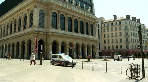 Opera de Lyon (1) - Lyon France Stock Footage 25453145