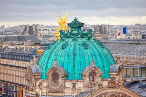 Opera Dome in Paris 库存照片