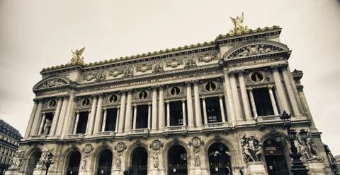 Opera Facade in Paris 스톡 사진