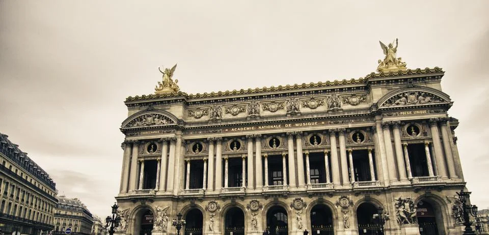 Opera Facade in Paris Foto stock
