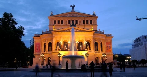 Opera Frankfort Stock Footage 110835681